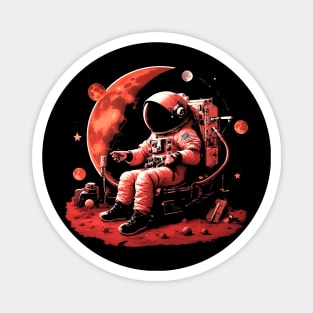 astronaut on Mars Magnet